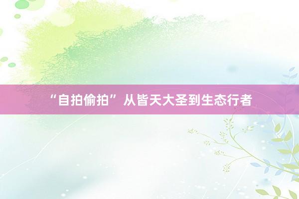 “自拍偷拍” 从皆天大圣到生态行者