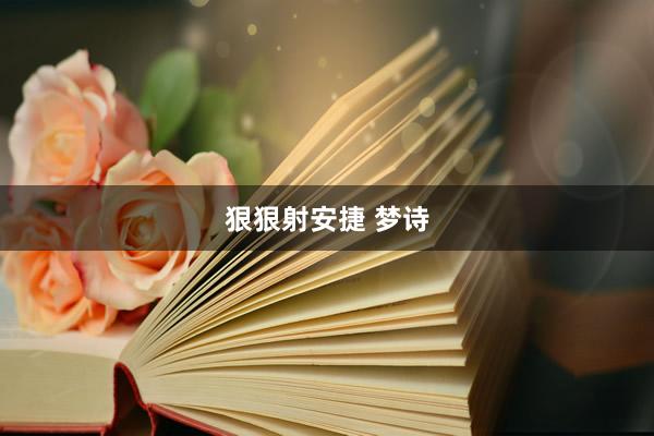 狠狠射安捷 梦诗